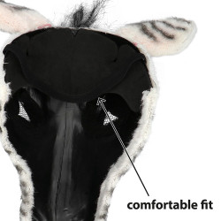 Plyšová maska  zebra