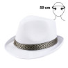 Párty klobouk bílý se stužkou
