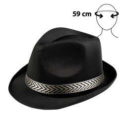 Párty klobouk černý se stužkou