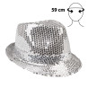 Klobouk stříbrný s flitry