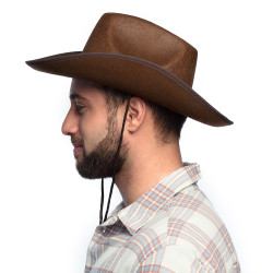 Kovbojský klobouk hnědý rodeo