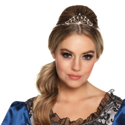 Kovová čelenka korunka princezny delux