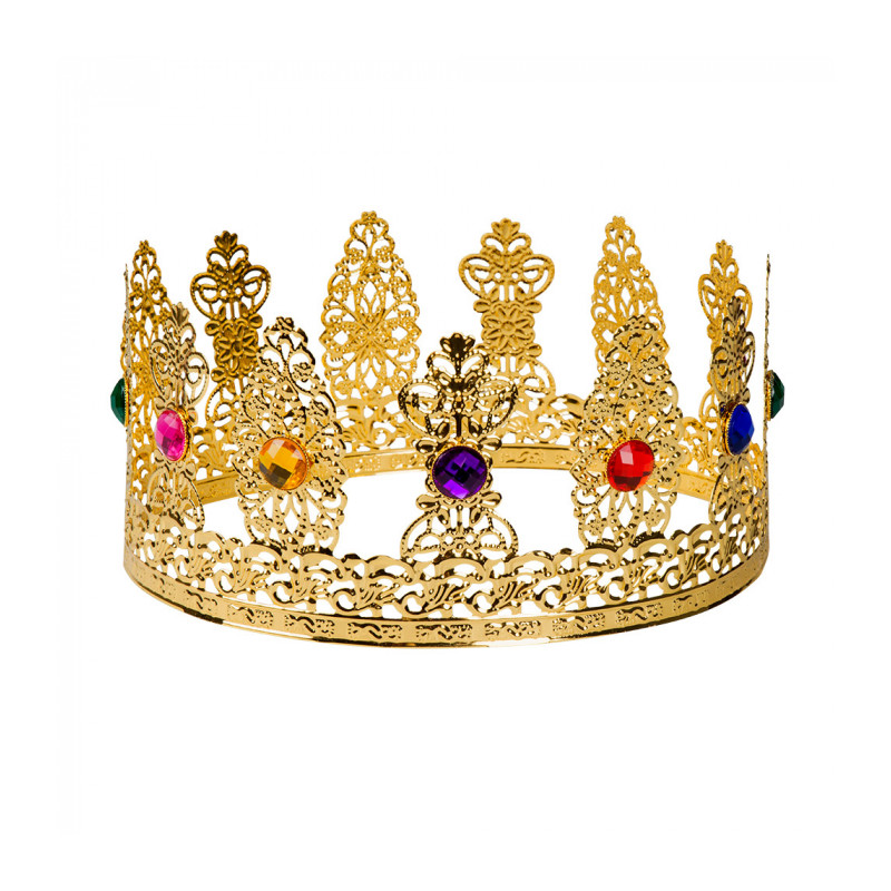 Zlatá koruna královna kovová