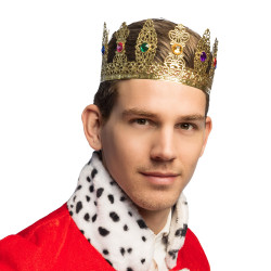 Zlatá koruna královna kovová