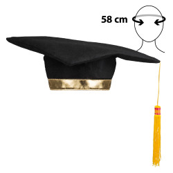 Klobouk absolvent se střapcem