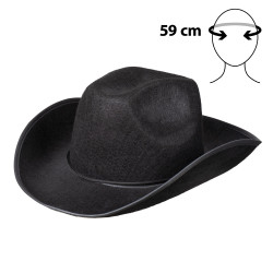 Kovbojský klobouk černý rodeo