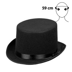 Cylindr černý se stužkou Lincoln
