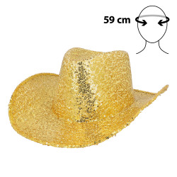 Klobouk rodeo zlatý