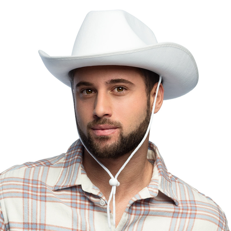 Kovbojský klobouk bílý rodeo