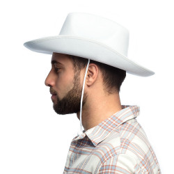 Kovbojský klobouk bílý rodeo