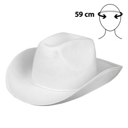 Kovbojský klobouk bílý rodeo