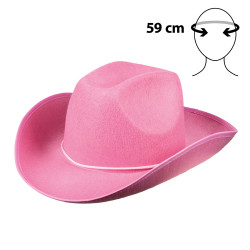 Kovbojský klobouk růžový rodeo