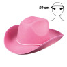 Kovbojský klobouk růžový rodeo