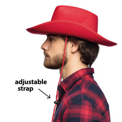 Kovbojský klobouk červený rodeo