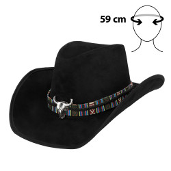 Kovbojský klobouk černý Django