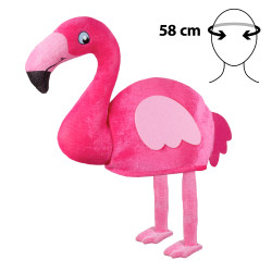 Látkový klobouk plameňák