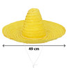 Mexické sombrero Puebla žlté