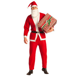Červeno-bílý kostým Santa velikost M/L