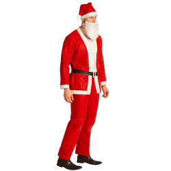 Červeno-biely kostým Santa, veľkosť M/L