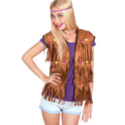 Vesta hippie s třásněmi velikost M/L
