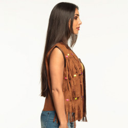 Vesta hippie s třásněmi velikost M/L