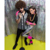 Stříbrná košile Disco velikost M