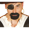 Pirátské černé vousy s korálky