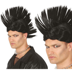 Paruka punk číro černá
