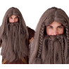 Hnedá parochňa s plným fúzom, vikingský štýl