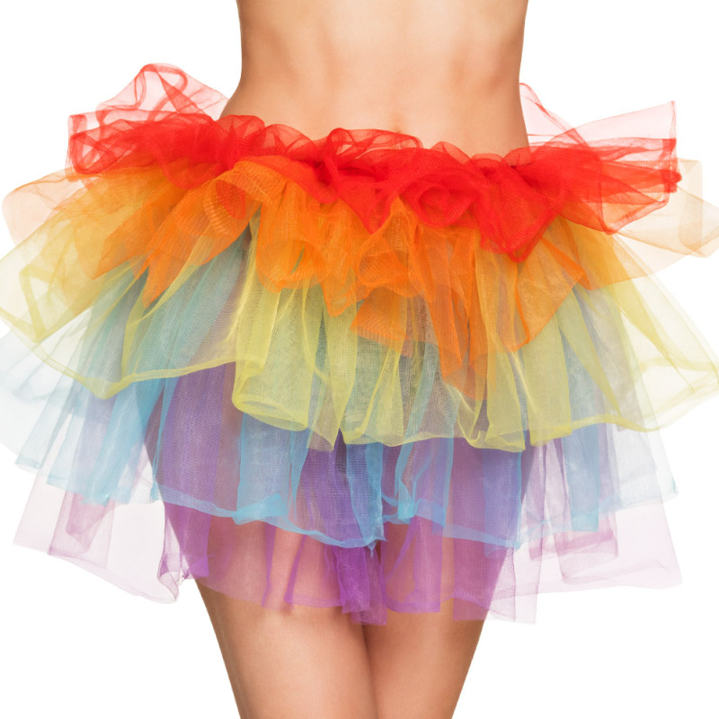 Tutu minisukně duhová velikost M/L