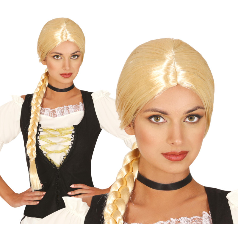Blond parochňa s vrkočom (v krabičke)