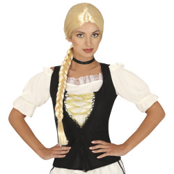 Blond parochňa s vrkočom (v krabičke)