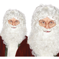 Paruka s plnovousem Santa (v krabičce)
