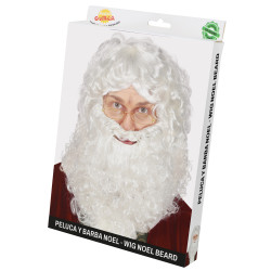 Paruka s plnovousem Santa (v krabičce)