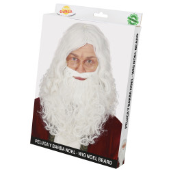 Paruka s extra plnovousem Santa (v krabičce)