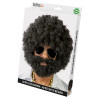 Černá afro paruka s vousy