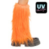 Návleky na nohy Rave neonově oranžové UV