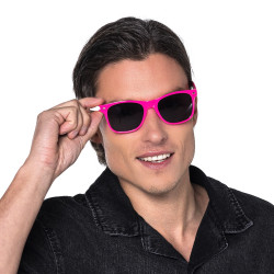 Párty okuliare Pop neónovo ružové UV