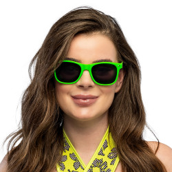 Párty okuliare Pop neónovo zelené UV