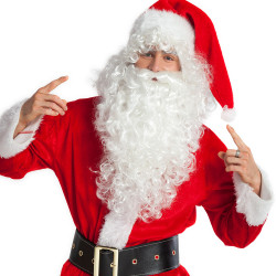 Paruka Santa Claus s vousy