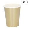 Sada 6 papierových pohárov zlatých (25 cl)