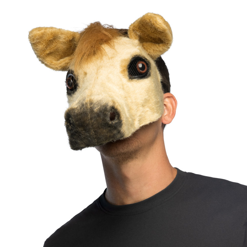 Plyšová polomaska Kôň