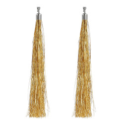 Pár náušníc Festival zlaté (20 cm)