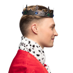 Kovová koruna Kráľovská strieborná
