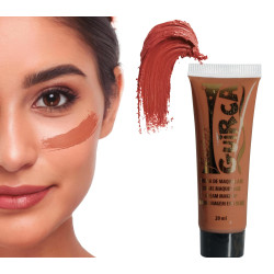 Krémový make-up v tube 20 ml, hnedý