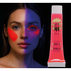 Neónovo červený make-up v tube 10 ml