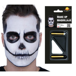 Čiernobiely make-up v blistri s 2 tyčinkami