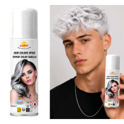 Bílý sprej na vlasy 125 ml