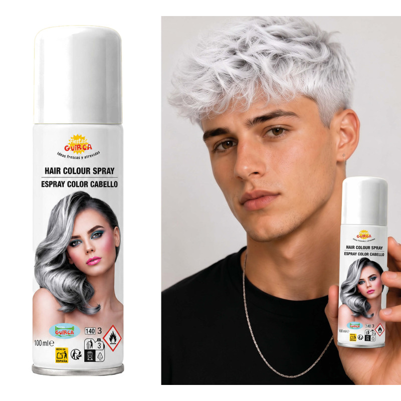 Biely sprej na vlasy 125 ml