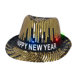 LED klobouk Šťastný nový rok